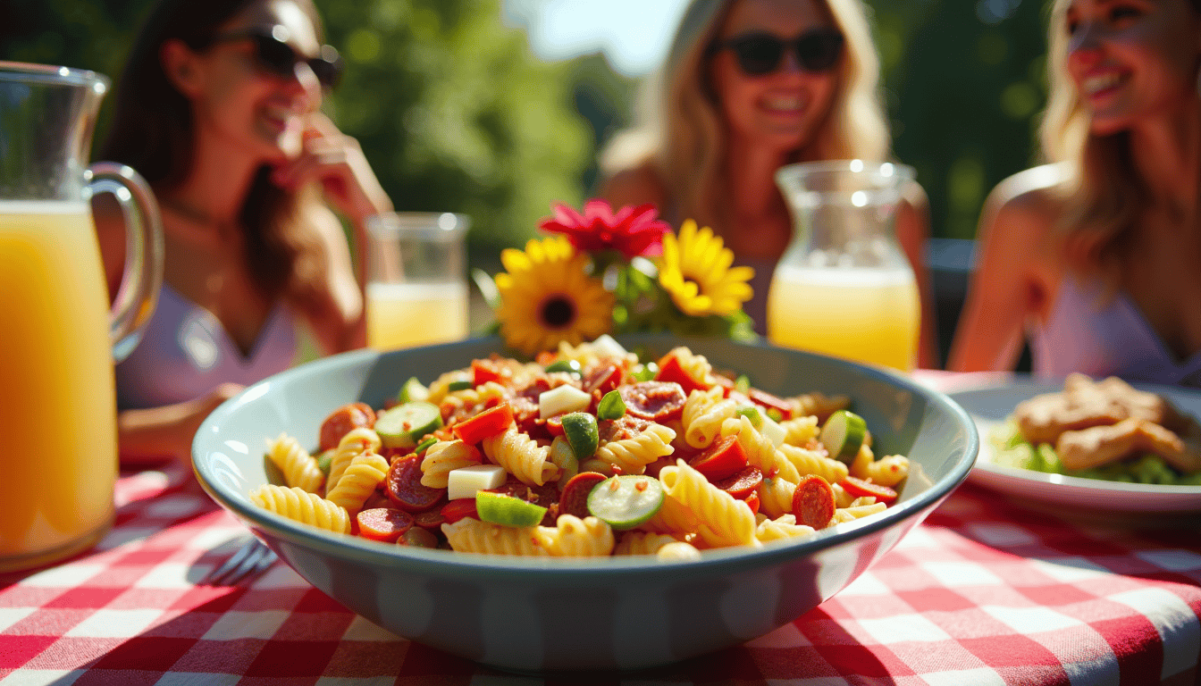 Unlock the secret to an irresistible meal perfect for any occasion. Our Pasta Salad Dressing Recipe elevates a simple salad into a vibrant, flavorful delight loaded with fresh veggies, cheese, and pepperoni. Ready in just 45 minutes, discover the magic ingredient that will transform your salads forever!