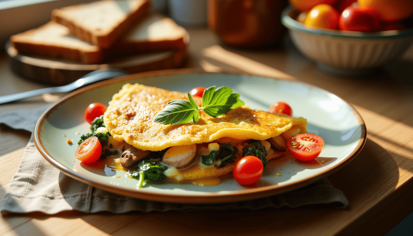 Unlock the secret to a perfect morning boost with our irresistible Spinach Mushroom Recipe. This isn't just any omelet—it's a mouthwatering, nutritious experience! Packed with fresh ingredients and a cheesy twist, discover why this dish could become your new morning obsession. Ready in only 30 minutes!