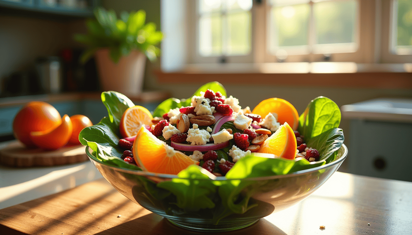 Discover the secret ingredient that makes this Healthy Salad Recipe truly unforgettable. With just 10 minutes and a mix of vibrant ingredients like baby spinach, cranberries, and feta cheese, this Beautiful Salad not only tantalizes your taste buds but also packs a powerful nutritional punch. Curious? Dive in!