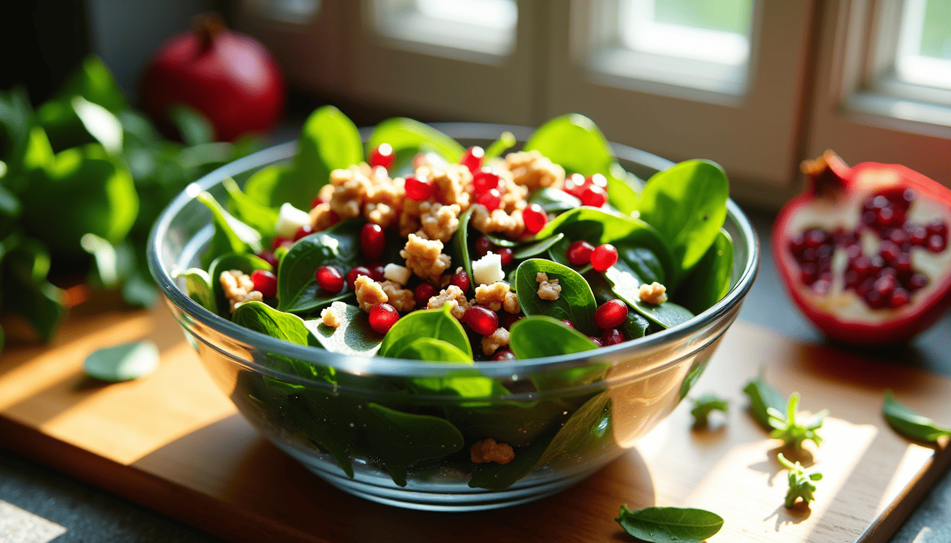 Unlock the secret to a vibrant meal with our Spinach Pomegranate Salad Recipe. Ready in just 20 minutes, this salad is a powerhouse of nutrients and flavors. Discover the unexpected twist that makes this dish a standout at any table. Curious? Dive in and transform your salad game!