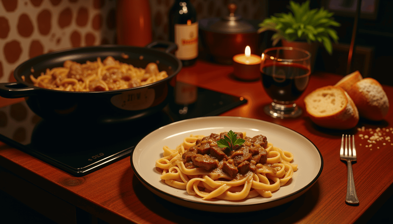 Unlock the secret to the ultimate cozy night in with this game-changing Beef Stroganoff Recipe. Discover how a surprising blend of sour cream and cream cheese creates a creamy, irresistible dish that tastes like a hug in a bowl. Curious about the twist? Dive in and find out!