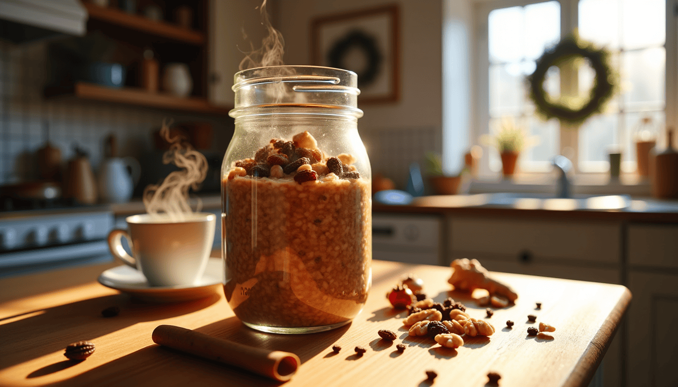 Are you ready to transform your breakfast game? Discover the secretly spicy twist on a classic breakfast with our Gingerbread Overnight Oats. What's the surprise ingredient that makes these oats irresistible? Find out why your morning meal is about to become your favorite part of the day!