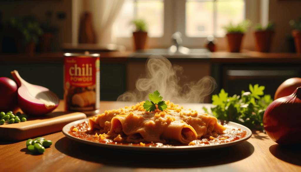 Discover the secret ingredient that takes this Chicken Enchiladas Recipe from ordinary to extraordinary! With a savory blend of chicken, chile peppers, and a creamy twist, these enchiladas promise to be a family favorite. Ready in just 45 minutes, are you prepared to wow your taste buds?