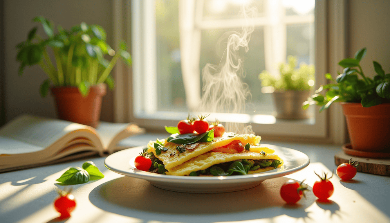 Discover the secret to a mouthwatering breakfast in just 15 minutes with this easy Spinach Feta Omelette Recipe. Packed with fluffy egg whites, vibrant veggies, and tangy feta, it's nutritious and delicious. But what's the surprising twist that makes it even healthier? Find out now!