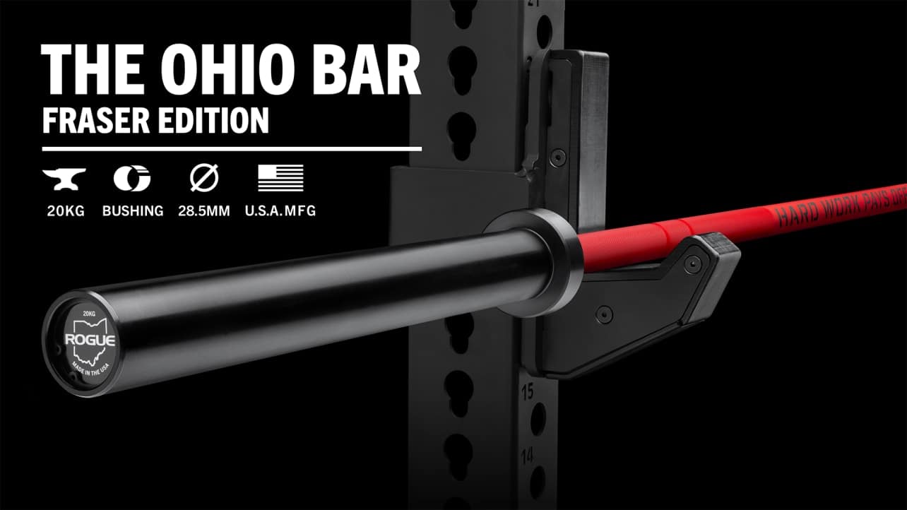 Transform your workouts with the Rogue Cerakote Ohio Bar: find out why the Fraser Edition reigns supreme in barbell design.