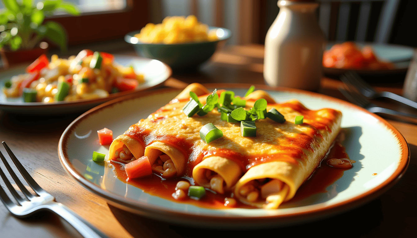 Unveil the ultimate Breakfast Enchiladas recipe that will transform your brunch gatherings! Dive into a world of gooey cheddar, savory ham, and fresh veggies wrapped in creamy eggy goodness. Discover the secret ingredient that makes these enchiladas a morning masterpiece. Ready to excite your tastebuds? Keep reading!