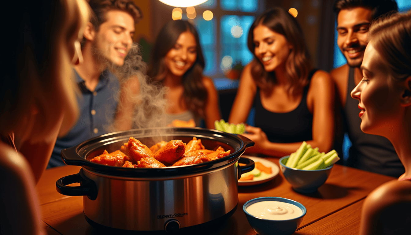 Discover the secret to irresistible Slow Cooker Chicken Wings that vanish in minutes at any party! This effortless game-day favorite will keep you wondering how something so simple can be so delicious. Ready to unlock the tastiest wings ever without breaking a sweat? Dive in for the recipe!
