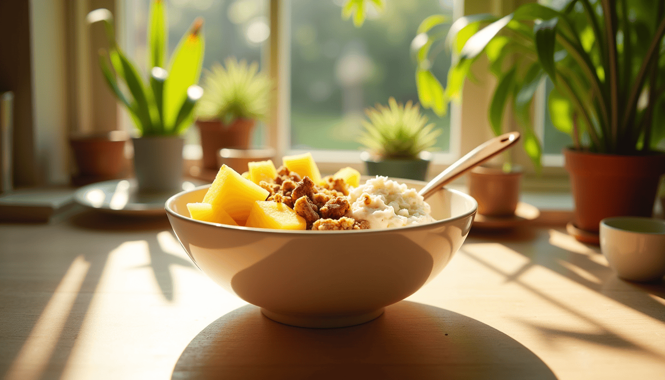 Discover the breakfast sensation everyone's buzzing about: the Pina Colada Cottage Cheese Bowl. This tropical delight combines creamy cottage cheese with juicy pineapple and crunchy coconut, creating a taste explosion you won't want to miss. Ready in just 10 minutes, it's like a mini-vacation in a bowl!