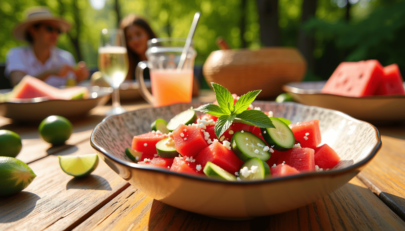 Unlock the secret to summer's most tantalizing delight with our Watermelon Feta Salad Recipe. Discover the unexpected twist that has everyone talking. Ready in just 25 minutes, this refreshing dish promises vibrant flavors and colors that will captivate your taste buds. What's the mystery ingredient? Dive in to find out!