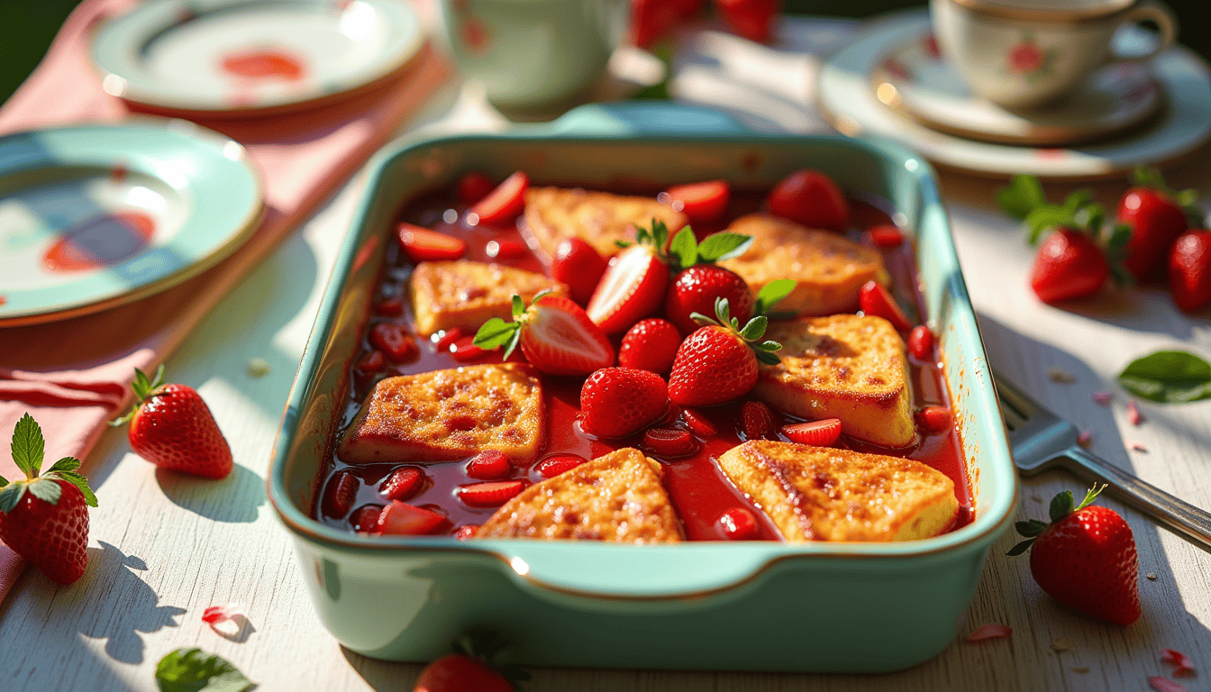 Unlock the secret to a brunch sensation with our Strawberry Cream Cheese Toast! Discover how this overnight casserole combines ease and elegance with a drizzle of homemade strawberry sauce. Prepare to impress with a breakfast delight that’s as nutritious as it is delicious. What's the secret ingredient everyone’s raving about?