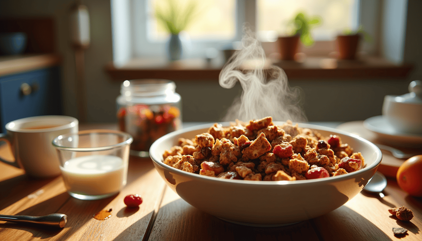 Discover the unexpected ingredient that makes this Maple Pecan Granola Recipe not only delicious, but also a powerhouse breakfast choice. Packed with wholesome oats, vibrant dried fruits, and a touch of pure maple syrup, this granola will revolutionize your mornings. What's the secret that gives it such irresistible flavor?
