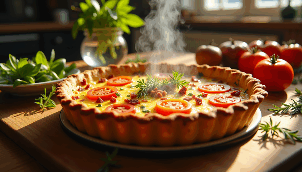 Discover the secret behind this English Quiche Lorraine recipe that has graced family gatherings for generations. With simple ingredients and a timeless twist, this quiche Lorraine is not just a recipe—it's a tradition waiting to enrich any breakfast table. Ready to unveil the flavors?