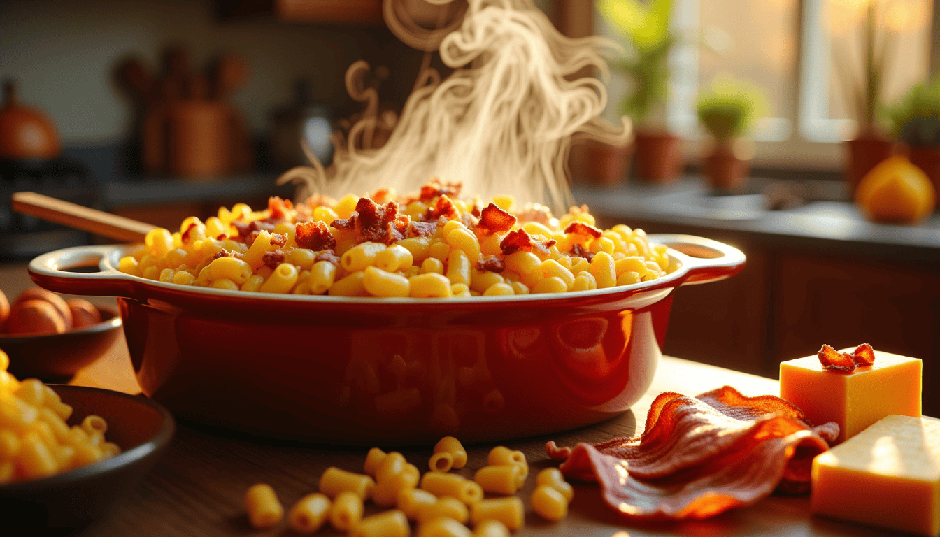 Discover the ultimate comfort food with our irresistible bacon mac and cheese recipe! This creamy, cheesy delight blends savory bacon with rich flavors, making it perfect for any occasion. Curious about how to whip up this mouthwatering dish in just 40 minutes? Read on to unlock the secrets today!