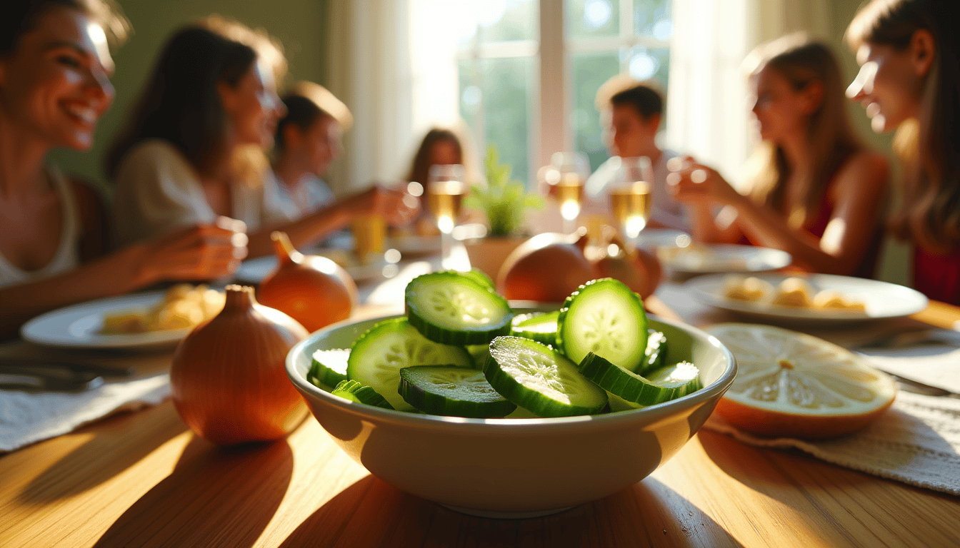 Discover the grandma’s secret to irresistibly crisp marinated cucumbers in just 10 minutes of prep! Perfect for summer gatherings, this easy recipe combines a tangy, sweet marinade with tips for preserving that must-have crunch. Want to elevate your salads? You might never eat plain cucumbers again!
