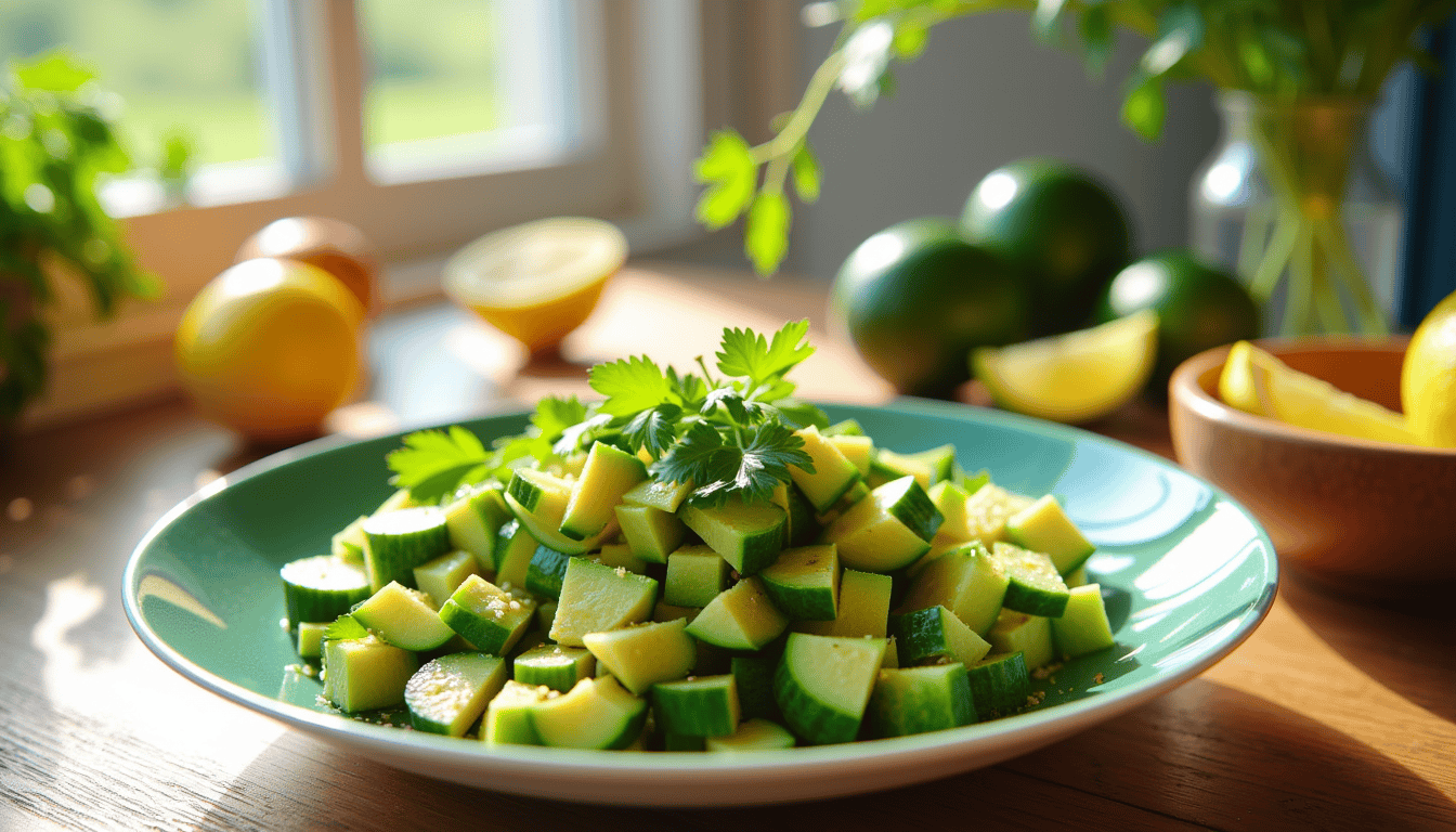 Discover the secret behind the Avocado Cucumber Salad Benefits that everyone is raving about! This tangy, refreshing salad is more than just a flavor bomb—it's a nutritional powerhouse. Why is this simple combination taking over the food world? Uncover the mysteries in our easy-to-follow recipe!