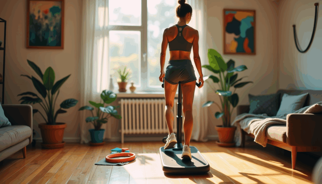 Transform your space with a mini stair stepper workout that fits anywhere. This compact exercise equipment elevates your home gym experience by combining low-impact movement with resistance bands. Achieve a full-body workout silently and efficiently, all while sneaking in a cardio boost under your desk. Are you ready to sweat smarter?
