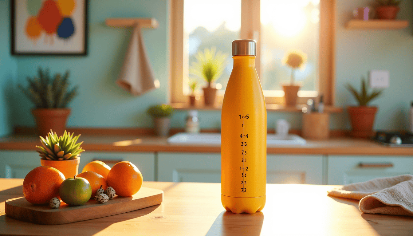 Stay on track with the Hyeta motivational water bottle! This 32 oz fitness companion makes hydration effortless and inspiring.