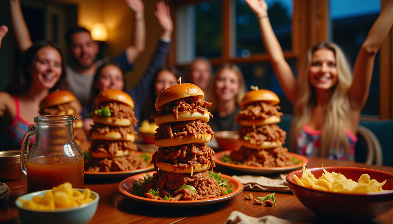 Unlock the secret to game-winning flavor with this easy pulled pork recipe! Perfect for any party, these mouthwatering, juicy sandwiches will keep your guests cheering for more. Discover how just 15 minutes of prep can lead to a crowd-pleasing feast that’s irresistible. Don’t miss out on this delicious game day essential!