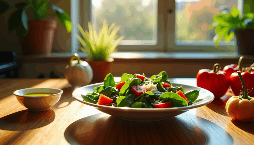 Discover the secret behind mouthwatering spinach salad dressings that transform a simple spinach and red pepper salad into a culinary masterpiece! In just 15 minutes, unlock a whirlwind of flavors with healthy, easy-to-find ingredients. Are you ready to elevate your salad game and tantalize your taste buds?