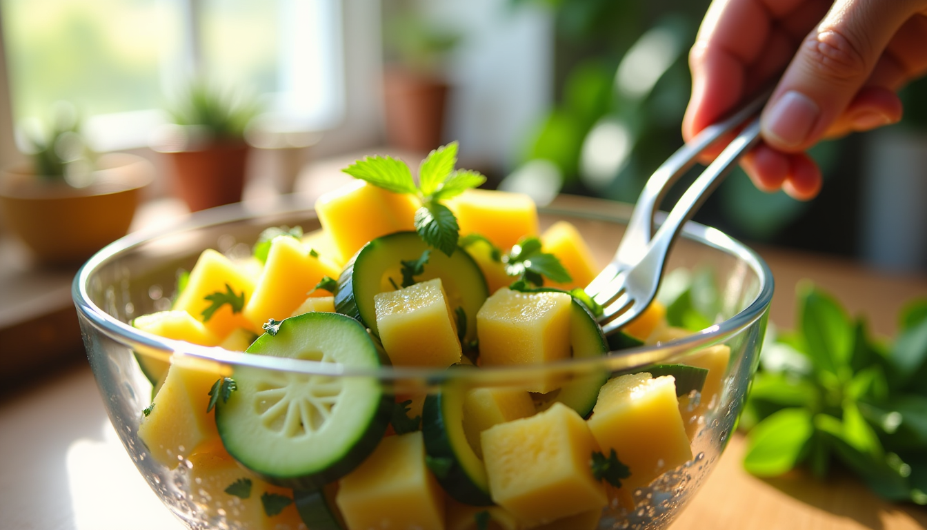 Discover the surprising "Pineapple Cucumber Salad Benefits" that are taking the culinary world by storm! This vibrant, easy-to-make salad is more than just a refreshing delight; it’s a powerhouse of health benefits that could transform your well-being. Find out the secret ingredient that makes it so special!