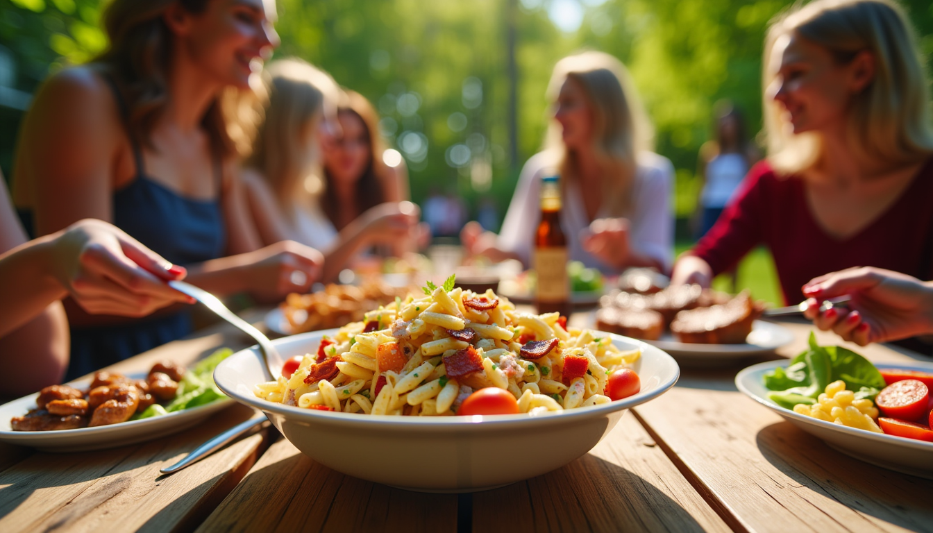 Discover why Bacon Ranch Pasta Salad is the star at every gathering! Uncover the secret ingredient that elevates this classic dish. Whether you're a seasoned chef or a kitchen newbie, this simple recipe promises to impress your taste buds and your guests. Ready to dive in?