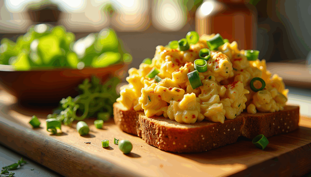 Discover the secret ingredient that takes your egg salad sandwich recipe to a whole new level! This creamy, mouth-watering creation will tantalize your taste buds and leave you craving more. Perfect with rye bread, this timeless classic is a must-try that promises satisfaction in just 35 minutes!