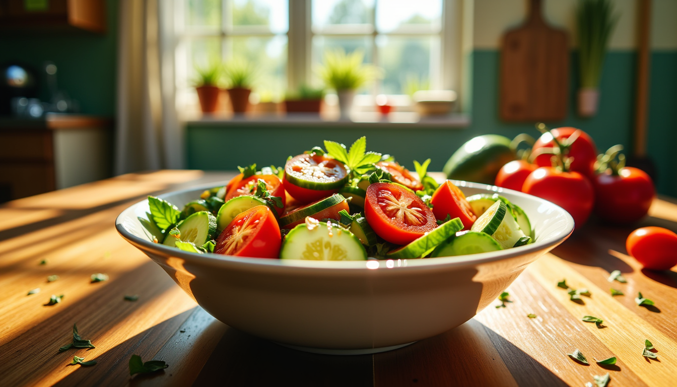 Discover the secret to the perfect summer dish with this Cool Summer Cucumber and Tomato Toss! Learn why cucumber tomato salad recipes are irresistible, uncover the truth about combining cucumbers and tomatoes, and find out how to make this refreshing salad in just 15 minutes. Ready to tantalize your taste buds?
