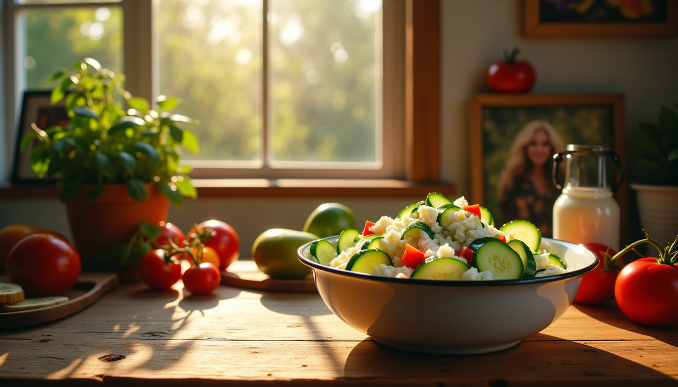 Discover the secret ingredient that elevates ordinary cucumber salad recipes to a creamy, nostalgic delight! Mom’s Cucumber Salad offers a refreshing twist on a classic dish, effortlessly combining childhood memories with modern flair. Ready in just 15 minutes, this is the summer staple you never knew you needed.