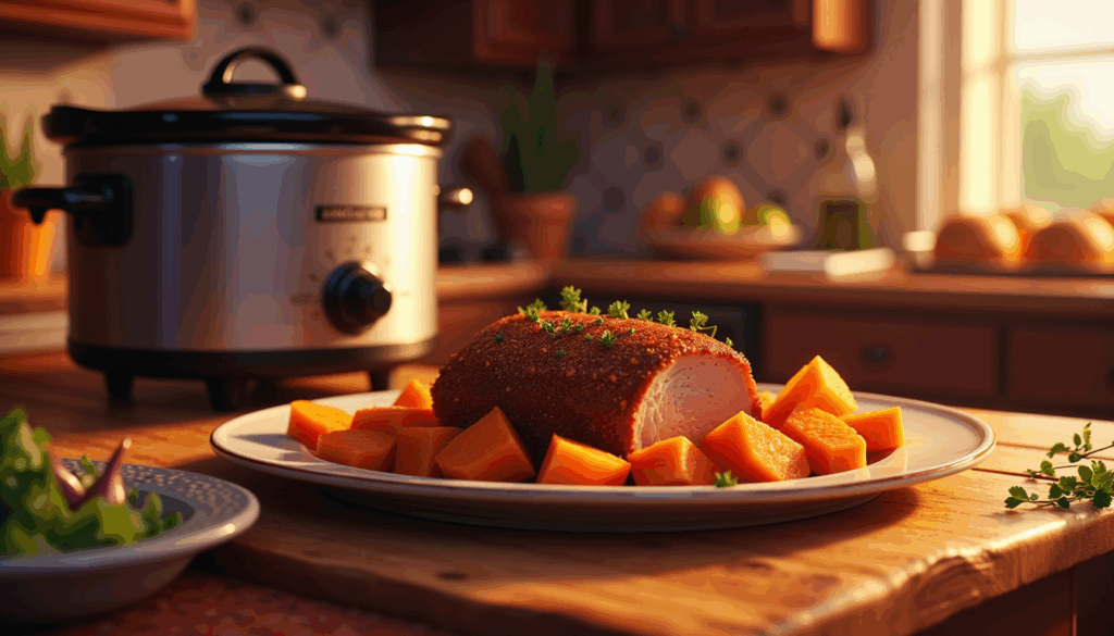 Unlock the secret to a mouthwatering dinner with our Slow Cooker Pork Loin Roast featuring Brown Sugar and Sweet Potatoes! This delightful recipe combines sweet and savory flavors effortlessly. Discover how simple ingredients can transform into a culinary masterpiece that will leave your guests begging for the recipe. Ready to impress?