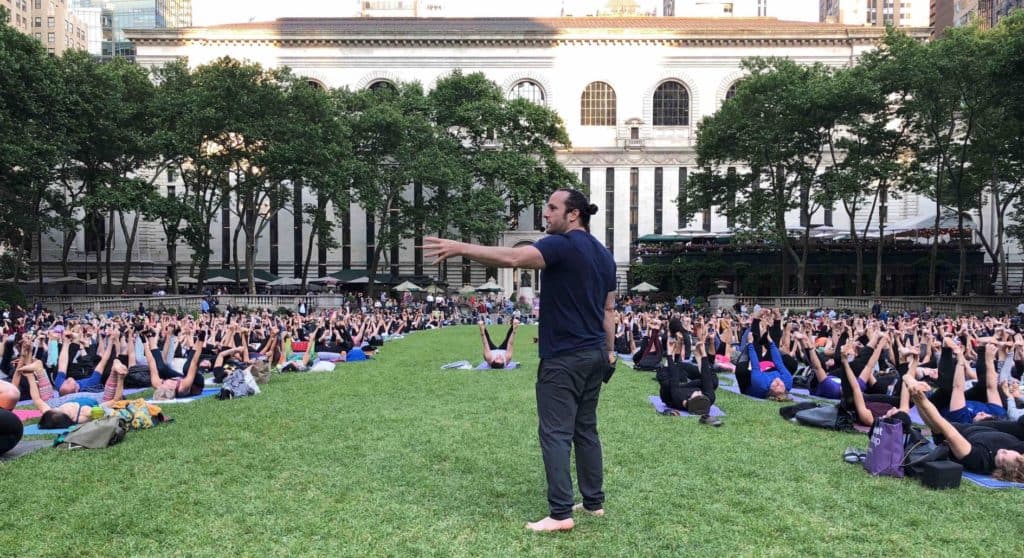 Yoga in the City - Yoga Journal Summer Series - Bryant Park NYC
