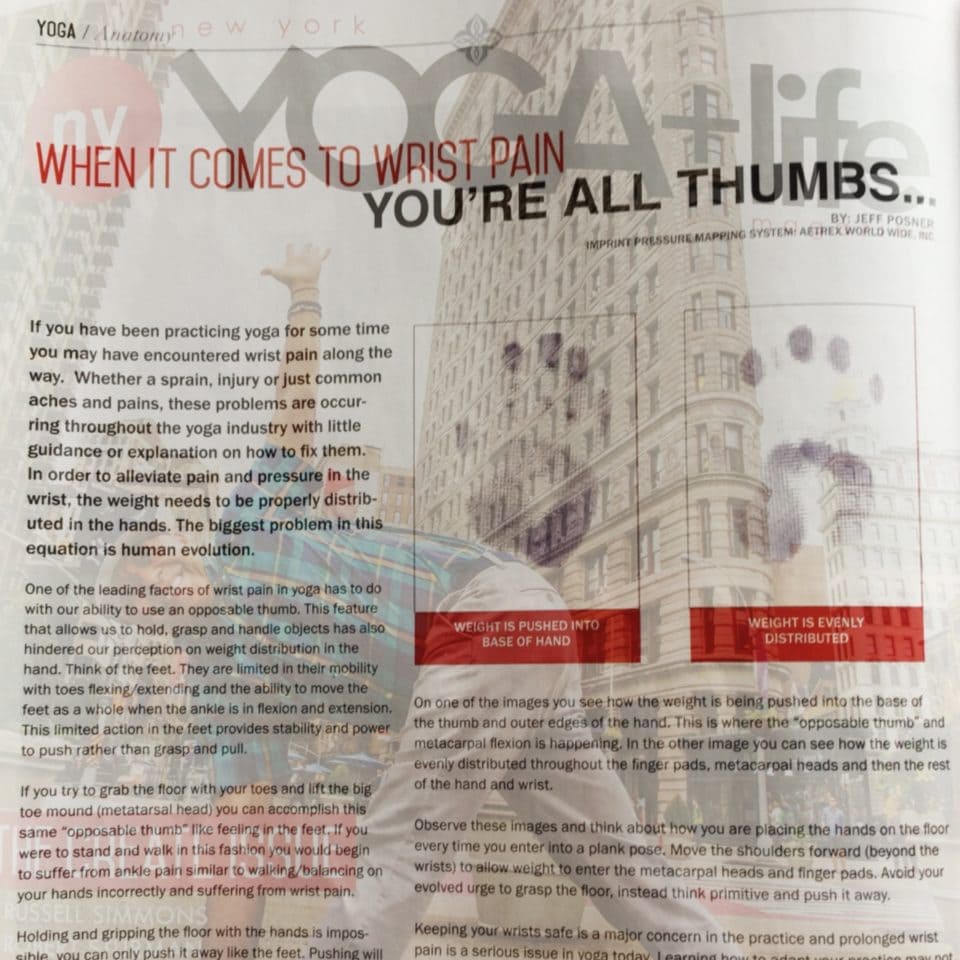 When it comes to wrist pain - new york yoga life Issue #2