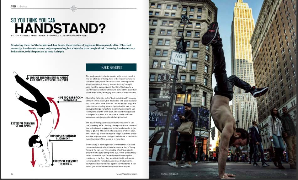 So you think you can handstand? - new york yoga life issue #3